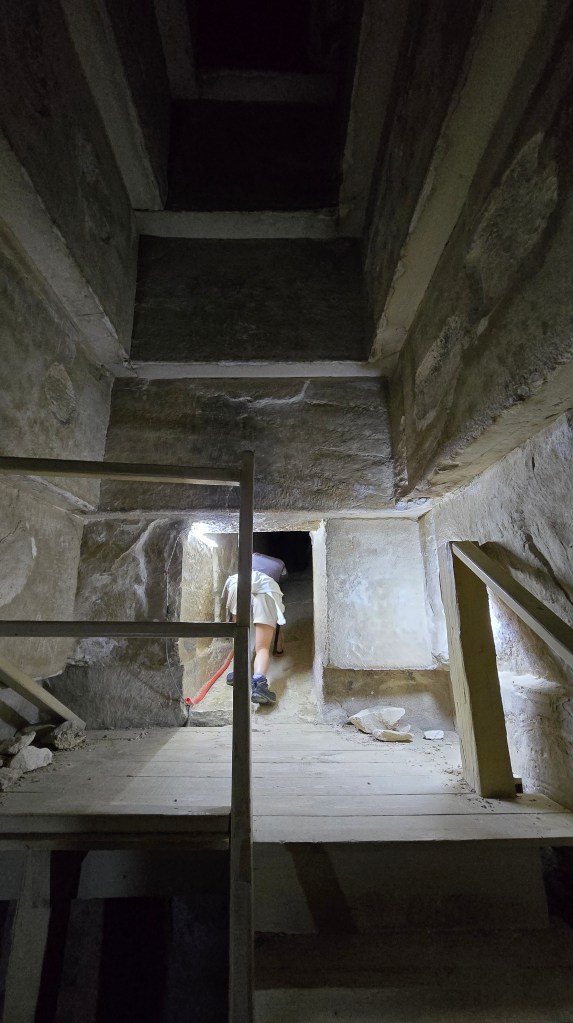Inside the Bent Pyramid.
