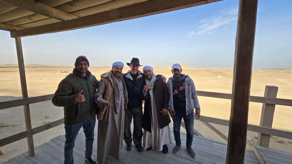 Local guides who take you inside the Bent Pyramid (with Lawrence Serven).