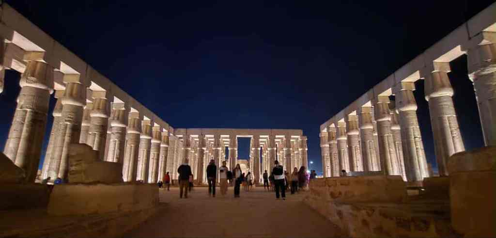 Hypostyle Hall at the Temple of Luxor. 