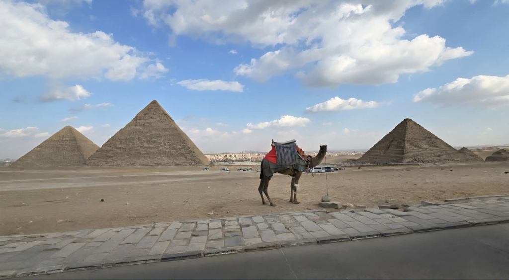 The great pyramids of Giza.
